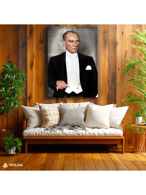 Holda Props Kanvas Tablo Mustafa Kemal Atatürk Frak Atatürk Tablosu Duvar Dekorasyonu