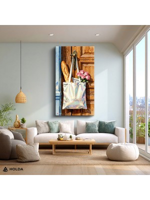Holda Props Kanvas Tablo Çanta Gül Ekmek Natürmort Tablo Duvar Dekorasyonu