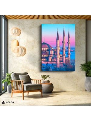 Holda Props Kanvas Tablo Sultanahmet Camii Mimari Tablo Duvar Dekorasyonu