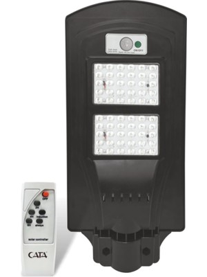 Ct 4691 Solar Güneş Enerjili 120W Sensörlü Sokak Armatür 6400K Beyaz Işık