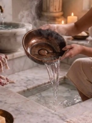 Airobazar Hamam Tası Osmanlı Düz Nostaljik Seri