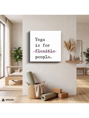 Holda Props Kanvas Tablo Yoga Motivasyon Yazı Tablosu Duvar Dekorasyonu