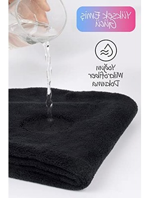 Aesco Mikrofiber Saç Havlusu - 3'lü Set ile Hızlı Kuruma