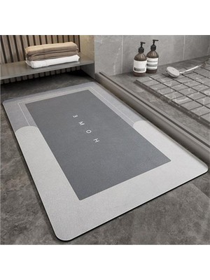 Aesco Kaymaz Tabanlı Banyo Paspası, 50*70 cm Süper Emici Özellik
