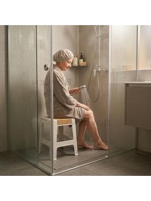 Aesco Kaymaz Tabanlı Banyo Taburesi, 120 kg Taşıma Kapasiteli
