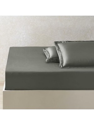 Aesco Çift Kişilik Lastikli Çarşaf, Tencel™ Lyocell, Yeşil Renk