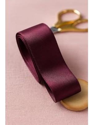 Aesco 4 cm Genişliğinde Mor Saten Kurdela - 10 Metre