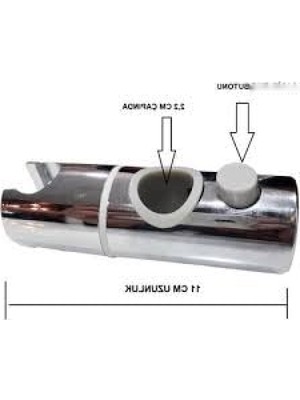 Aesco Ayarlanabilir Duş Mafsalı, Sürgülü Duşlar Için 11 mm