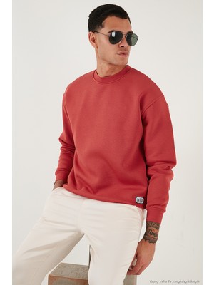 Buratti Regular Fit Bisiklet Yaka Pamuklu Içi Tüylü Yumuşak Şardonlu Sweat Erkek Sweat 59052553W4