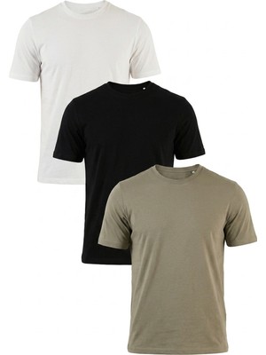 Buratti Pamuklu Regular Fit Bisiklet Yaka 3'lü Paket T Shirt Erkek T Shirt 59020204S3