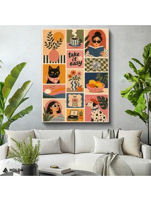 Holda Props Kanvas Tablo Kolaj Çeşitleri Modern Tablo Duvar Dekorasyonu