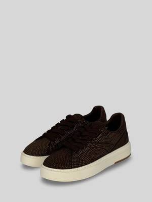Park Moda Orevıa Kadın Parlak Taş Detaylı Kalın Tabanlı Bağcıklı Rahat Günlük Kullanım Sneaker