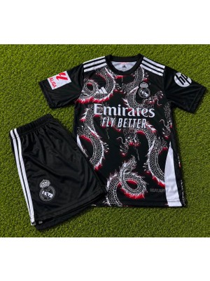 Candy Cup R.madriddd 2026/2027 Sezonu Bellıngham Dragon Desenli Konsept Çocuk Forması 2 Li Set