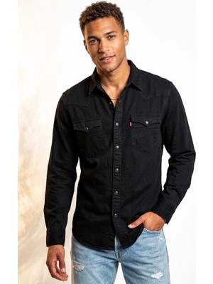 Levi's Western Erkek Kot Gömlek --Mavi--