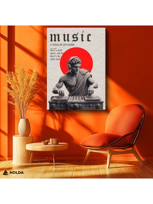 Holda Props Kanvas Tablo Heykel ve Müzik Soyut Tablo Duvar Dekorasyonu