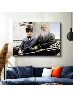 Holda Props Kanvas Tablo Gazi Mustafa Kemal Atatürk Tablosu Duvar Dekorasyonu