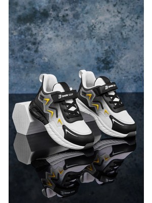 Dark Seer Beyaz Siyah Sarı Çocuk Sneaker