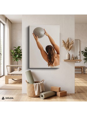 Holda Props Kanvas Tablo Pilates Topu Spor Tablosu Duvar Dekorasyonu