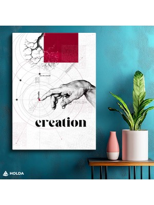 Holda Props Kanvas Tablo Insan Eli Modern Sanat Tablosu Duvar Dekorasyonu