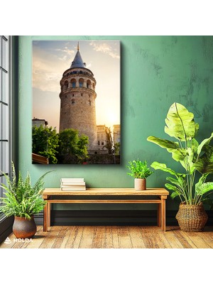 Holda Props Kanvas Tablo Galata Kulesi Istanbul Mimari Tablo Duvar Dekorasyonu