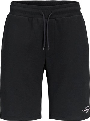 Jack & Jones Jpstgordon Brandon Sweat Shorts Mıd Siyah Erkek Şort 12292136