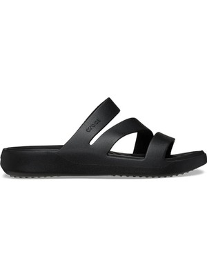 Crocs Getaway Strappy Modeli Siyah Kadın Unisex  Çocuk Terlik Hafif Yapı ve Konforlu Tasarım CR2968