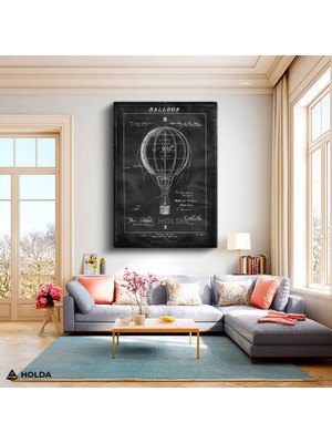 Holda Props Kanvas Tablo Sıcak Hava Balonu Patent Tasarım Tablo Duvar Dekorasyonu