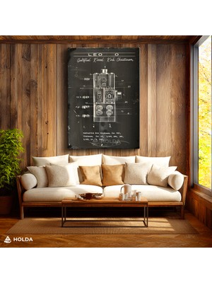 Holda Props Kanvas Tablo LEGO Patent Çizim Bilim Tablosu Duvar Dekorasyonu