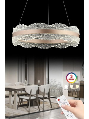 Akgül Nova 60LIK Gold Kumandalı Lüks Salon 3 Renk Ledli