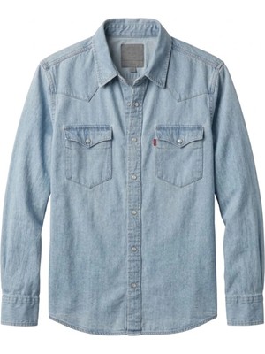 Levi's Western Erkek Kot Gömlek --Mavi--