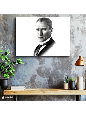 Holda Props Kanvas Tablo Atatürk Temalı Tablo Duvar Dekorasyonu