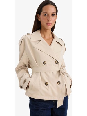 DeFacto Bej Kadın Trençkot E8581AX/BG501