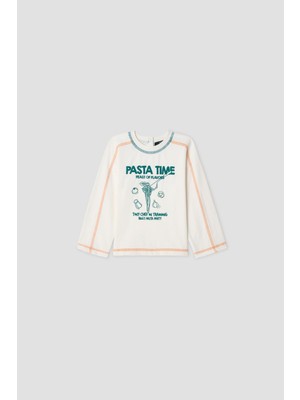 B&G Erkek Bebek Ekru Tshirt