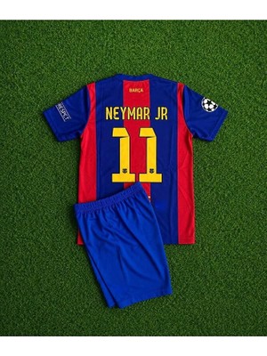 FRAGOLA F.c Barcelona 2015 Şampiyonlar Ligi Finali Neymar Jr. Nostalji Çocuk Forması