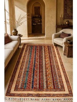 Naar Shb Afgan Orjin El Dokuma Yün Halı 91X151