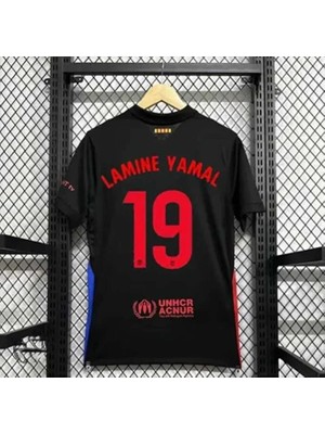 FRAGOLA F.c Barcelona 2024/25 Yeni Sezon Lamine Yamal Deplasman Forması (Black)