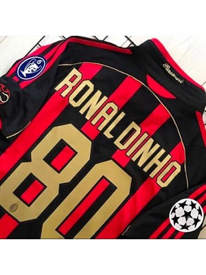 FRAGOLA A.c Milan 2006/07 Ronaldinho Özel Nostalji Forması (Red)
