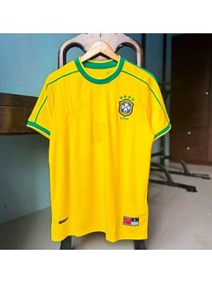 FRAGOLA Brezilya Milli Takımı 98 Dünya Kupası Roberto Carlos Nostalji Forması