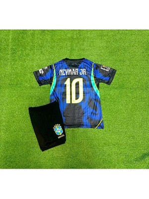 FRAGOLA Brezilya 2026 Dünya Kupası Neymar Çocuk Forması (Lacivert)