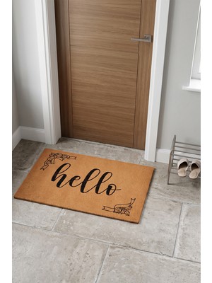 Tropikal Home Kapı Önü Paspası Kaymaz Taban Dekoratif Paspas Ev Giriş Antre Iç ve Dış Mekan Paspası 45X70 cm