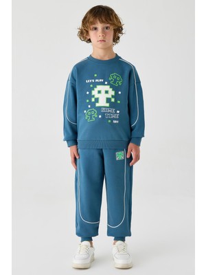 NBT Jeans Erkek Çocuk Mavi Sweatshirt