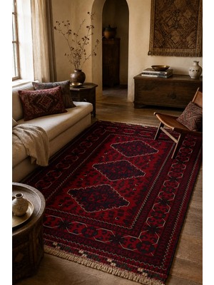 Naar Afgan Khamyab El Dokuma Yün Halı 96X148