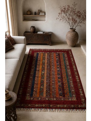 Naar Shb Afgan Orjin El Dokuma Yün Halı 90X128
