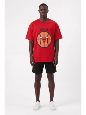 Blow Up Future Gen Günlük Spor Tişört Basketbol Kırmıızı Oversize 142027