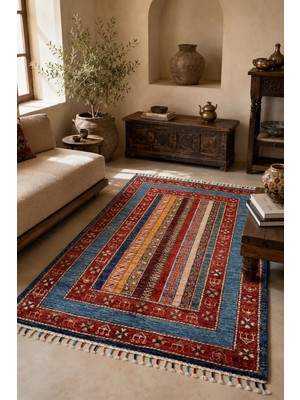 Naar Shb Afgan Orjin El Dokuma Yün Halı 82X129