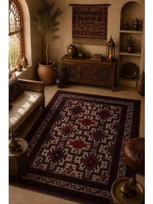 Naar Afgan Berceste El Dokuma Yün Kilim 208X270