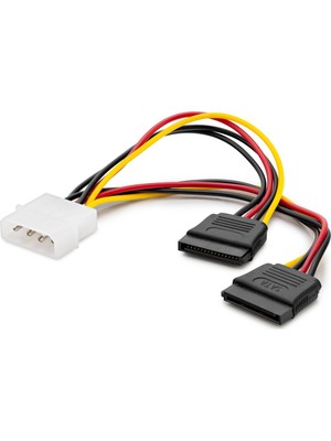 İntora Sata Power Y Kablosu 2 In 1 20 cm - Siyah HDX5522