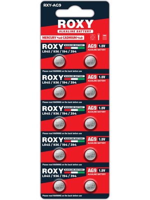 İntora Ag9 LR45/LR936/194/394 56 Mah Alkalin Düğme Pil 10 Lu Paket
