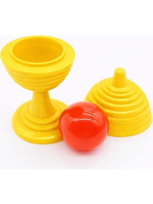 İntora Sarı Renk Sihirli Kupa Top Kaybetme Oyunu 7 cm