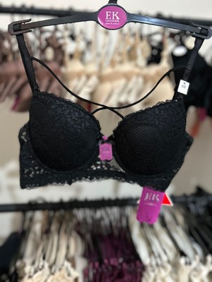 F.k Çapraz Askılı Boş Cup Balenli Bralet Sütyen